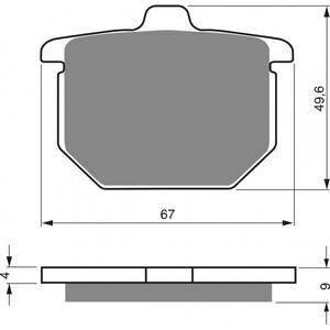Placute de frana GOLDFREN 078 AD