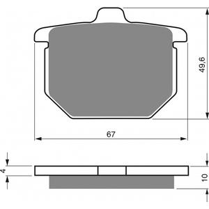 Placute de frana GOLDFREN 079 S3
