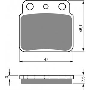 Placute de frana GOLDFREN 092 AD