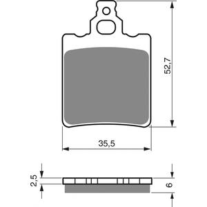 Placute de frana GOLDFREN 096 AD