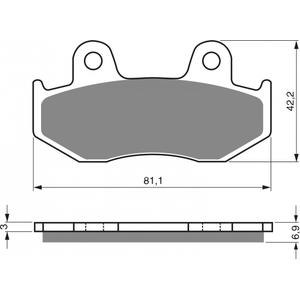 Placute de frana GOLDFREN 103 AD  OFF-ROAD FRONT