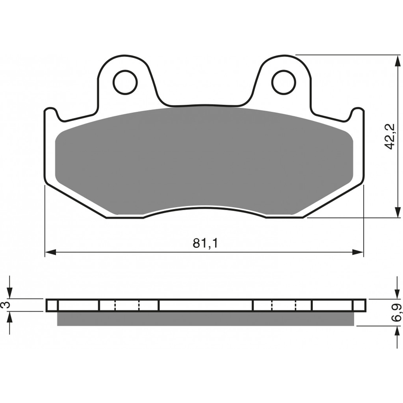 Placute de frana GOLDFREN AD  OFF-ROAD FRONT