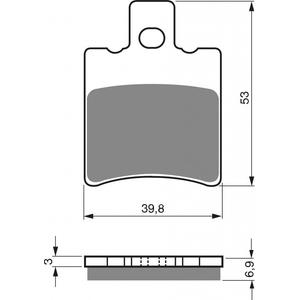 Placute de frana GOLDFREN 107 AD
