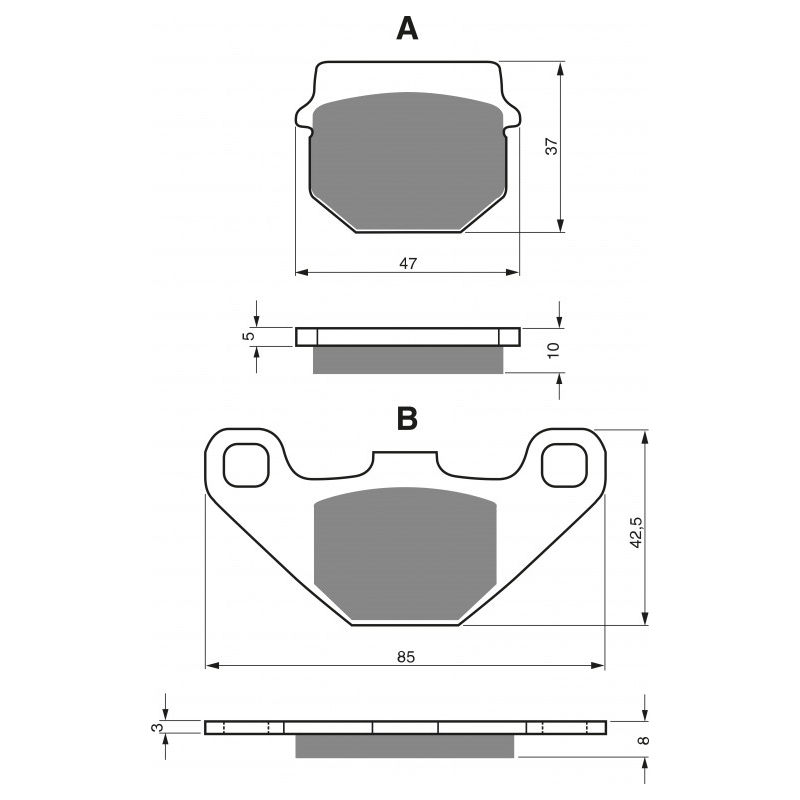 Placute de frana GOLDFREN S33 OFF-ROAD FRONT