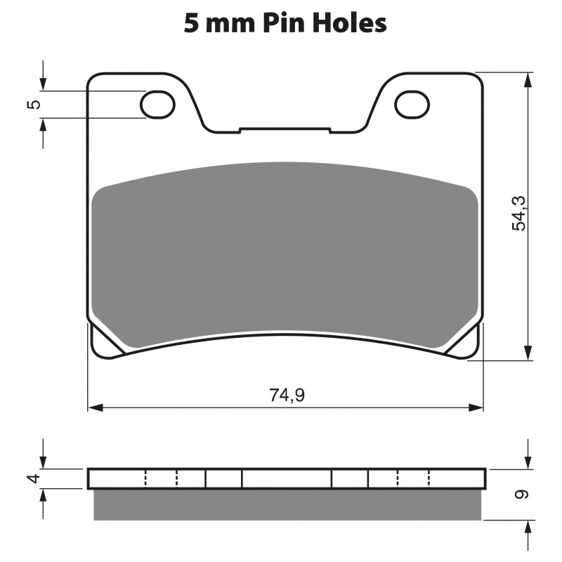 Placute de frana GOLDFREN S33 STREET FRONT