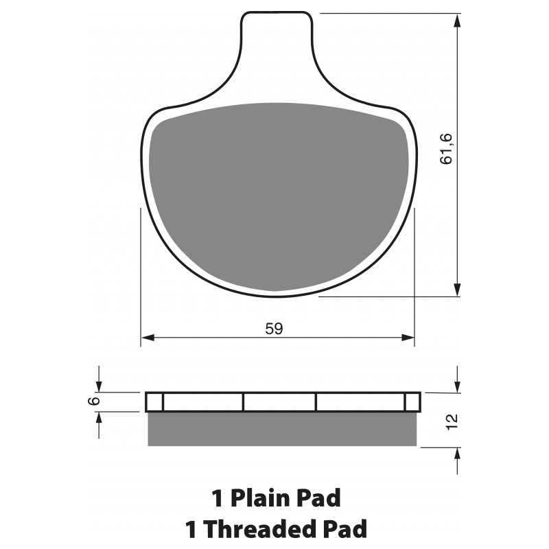 Placute de frana GOLDFREN S33 STREET FRONT