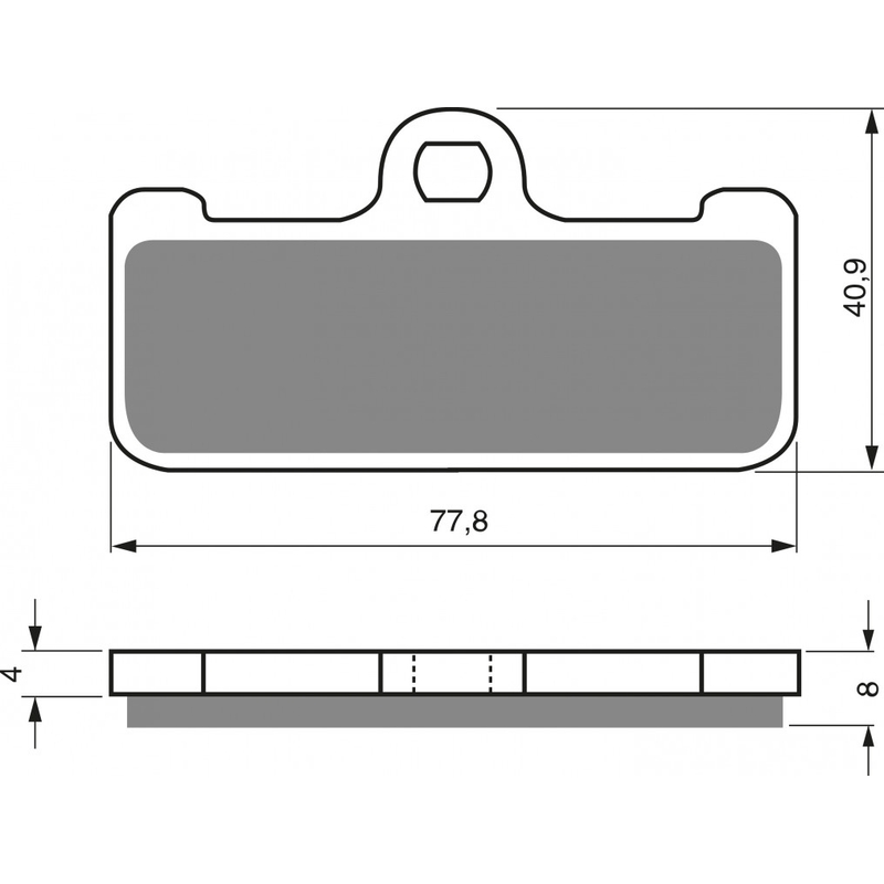Placute de frana GOLDFREN S33 STREET FRONT