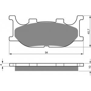 Placute de frana GOLDFREN 099 GP6