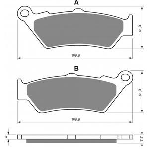 Placute de frana GOLDFREN 106 GP6