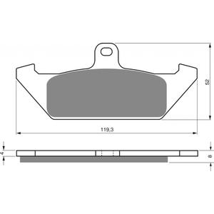 Placute de frana GOLDFREN 101 S3
