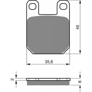 Placute de frana GOLDFREN 121 S3