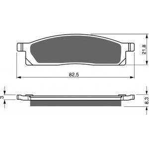 Placute de frana GOLDFREN 034 K1