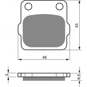 Placute de frana GOLDFREN 077 K1