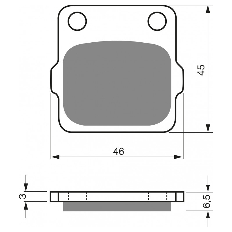 Placute de frana GOLDFREN K1