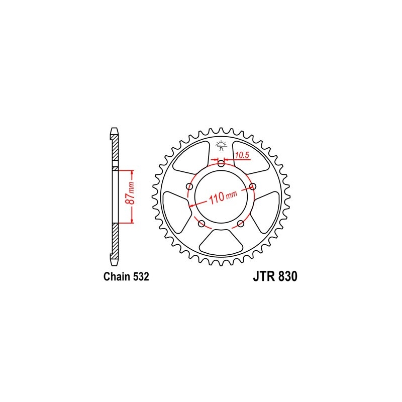 Foaie spate JT 46T, 532