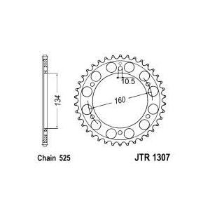 Foaie spate JT JTR 1307-42 42T, 525