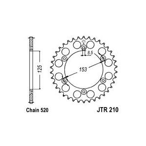 Foaie spate JT JTR 210-44 44T, 520