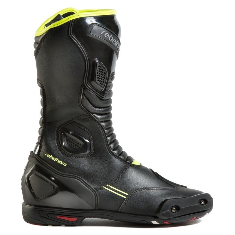 Cizme de motocicletă Rebelhorn Trip ST CE negru-galben-fluo lichidare