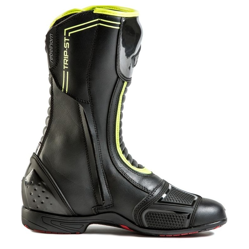 Cizme de motocicletă Rebelhorn Trip ST CE negru-galben-fluo lichidare