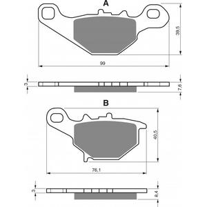 Placute de frana GOLDFREN 109 K1