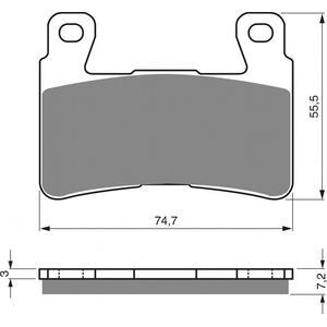 Placute de frana GOLDFREN 134 GP6