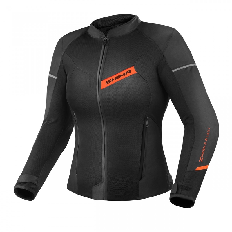 Jachetă de motocicletă pentru femei Shima X-MESH 2.0 negru-roșu