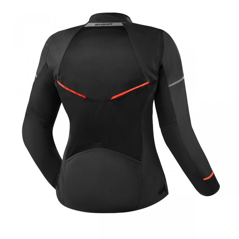 Jachetă de motocicletă pentru femei Shima X-MESH 2.0 negru-roșu