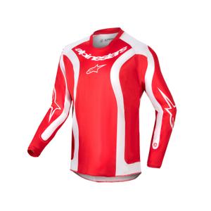 Copii Motocross Jersey Alpinestars Racer Lurv 2024 roșu și alb