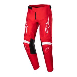 Alpinestars Racer Lurv 2024 Pantaloni Motocross pentru copii roșu și alb