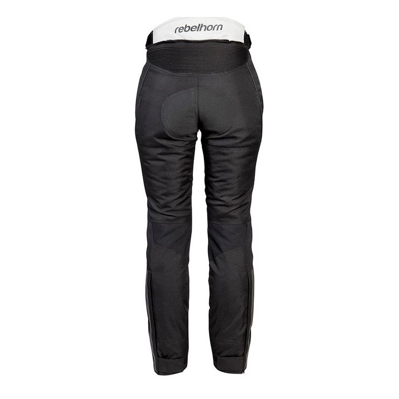 Pantaloni moto pentru femei Rebelhorn Puna negru și gri pentru motociclete Rebelhorn Puna Black and Grey