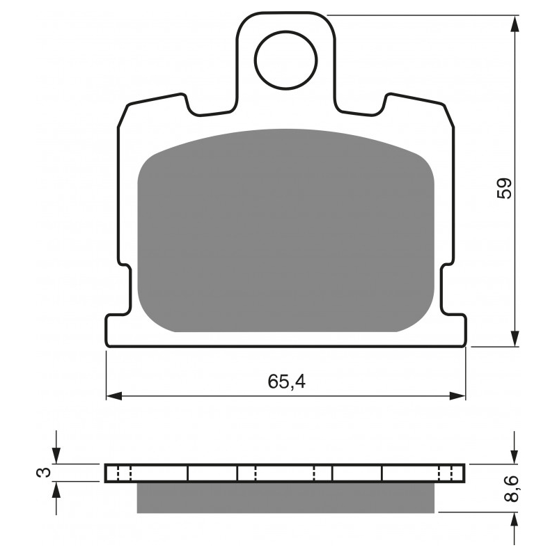 Placute de frana GOLDFREN AD  OFF-ROAD FRONT
