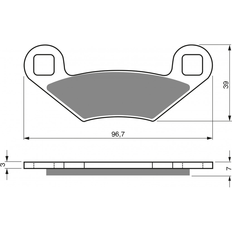 Placute de frana GOLDFREN AD  OFF-ROAD FRONT