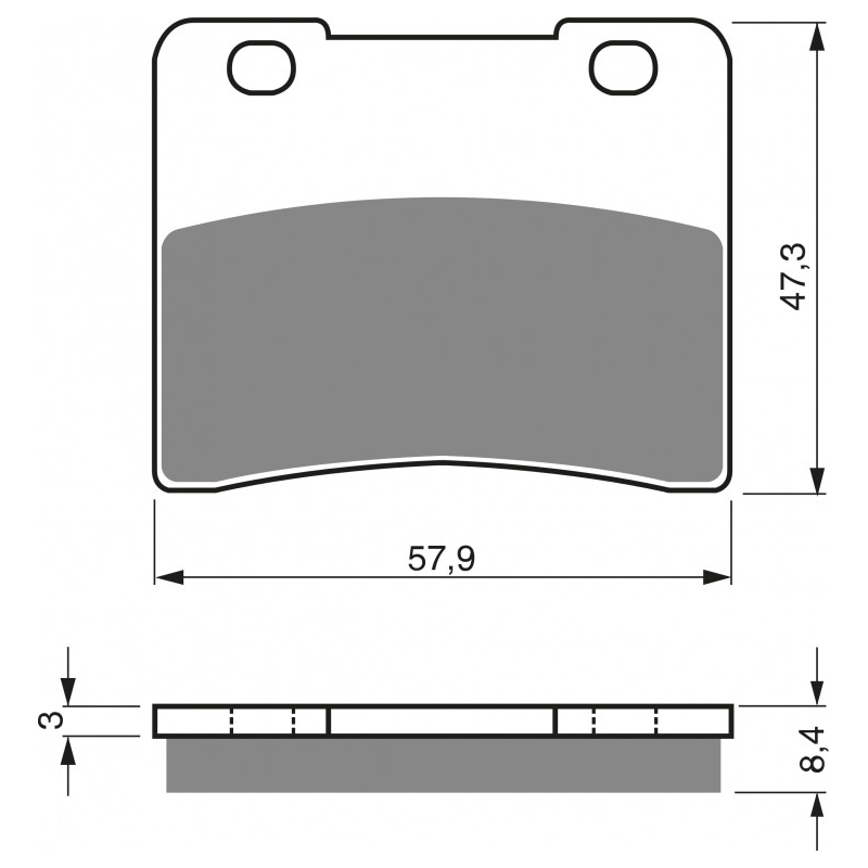 Placute de frana GOLDFREN AD  OFF-ROAD FRONT
