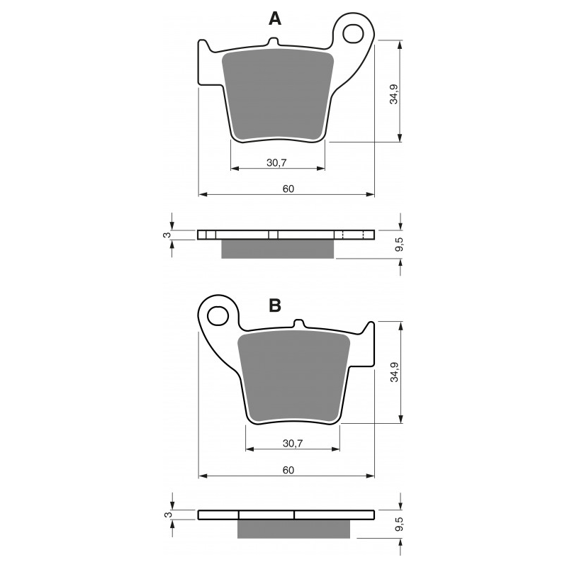 Placute de frana GOLDFREN AD