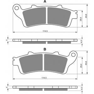 Placute de frana GOLDFREN 178 S3