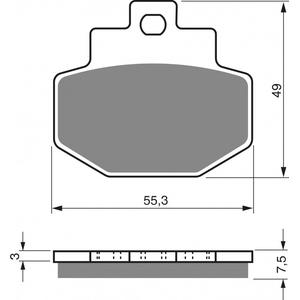 Placute de frana GOLDFREN 186 S3