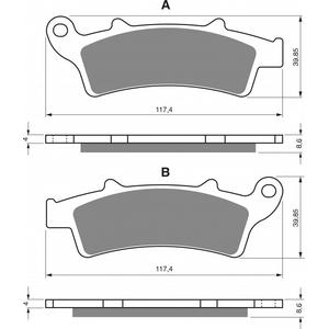 Placute de frana GOLDFREN 193 S3