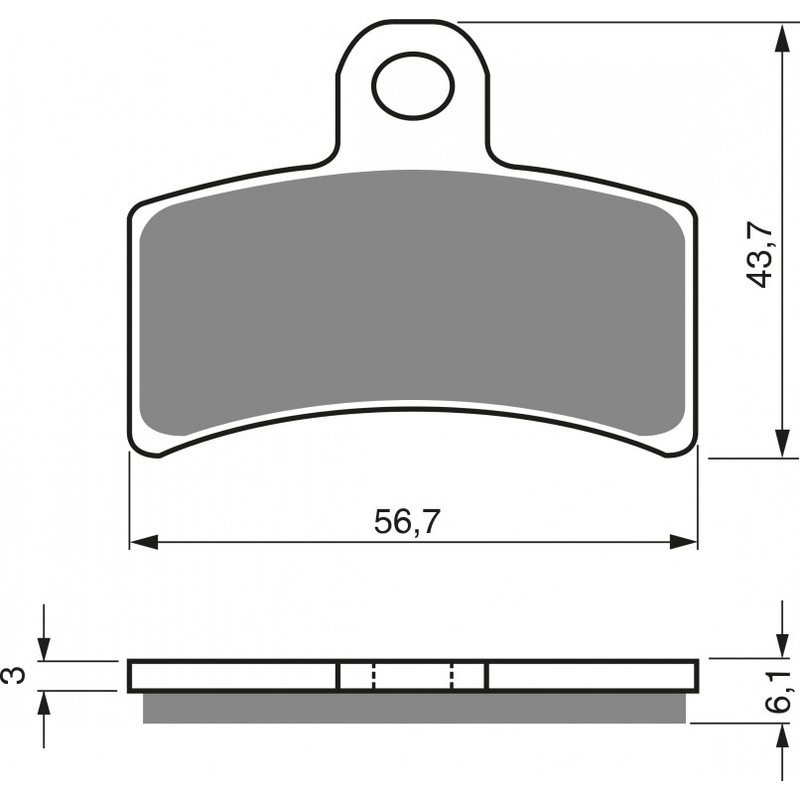 Placute de frana GOLDFREN K5