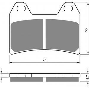 Placute de frana GOLDFREN 141 S33 STREET FRONT