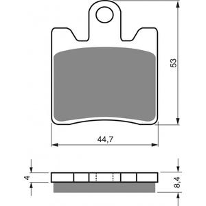 Placute de frana GOLDFREN 147 S33 STREET FRONT