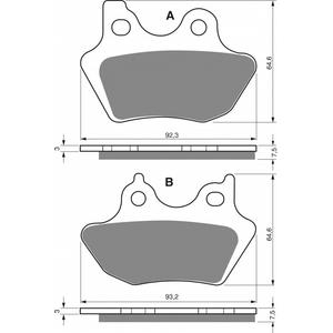 Placute de frana GOLDFREN 181 S33 STREET FRONT