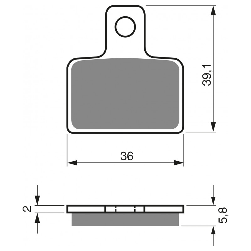 Placute de frana GOLDFREN K5