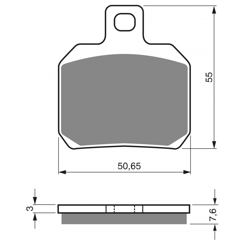 Placute de frana GOLDFREN GP6