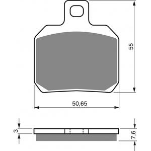 Placute de frana GOLDFREN 152 S33 STREET FRONT