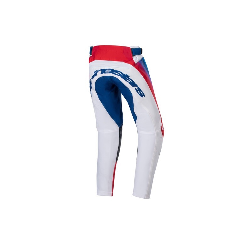 Alpinestars Racer Pneuma 2024 Pantaloni Motocross pentru copii alb-albastru-roșu