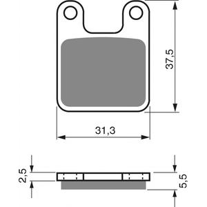 Placute de frana GOLDFREN 201 AD