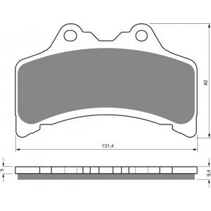 Placute de frana GOLDFREN 204 S3