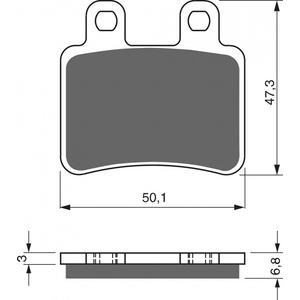 Placute de frana GOLDFREN 211 S3