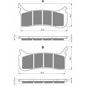 Placute de frana GOLDFREN 212 S3