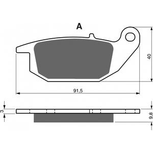 Placute de frana GOLDFREN 221 S3